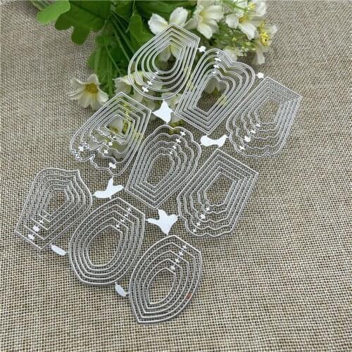 9pcs Different FlowerCraft Metal Cutting Die Stencils for DIY Scrapbooking Album Decorative Embossing Handmade Paper Cards Gift