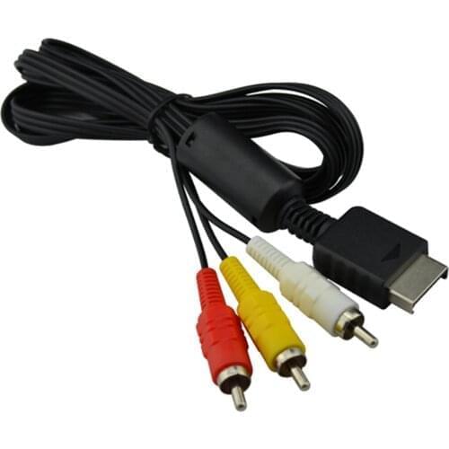 Audio Video AV Cable to RCA For PlayStation for for PS2 for PS3 for Sony Full Pin