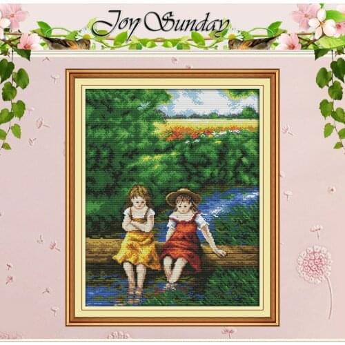 Childhood friend Patterns Counted Cross Stitch 11CT 14CT Cross Stitch Set Wholesale Cross-stitch Kit Embroidery Needlework