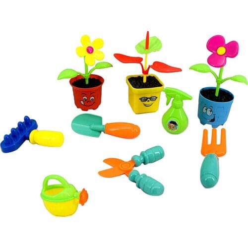 9 Piece Kids Pretend Role Play Toy Set, Pretend Garden Tools for Toddlers Kids