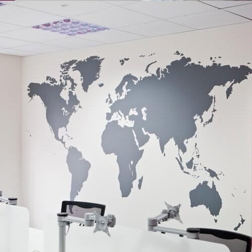 Creative World Map Wall Decal Sticker Mural Child Youth Room office home Decor Vinyl Sticker Home Decor wallpaper