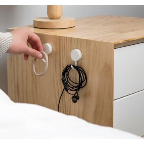 Creative Simple Key Hook Mini Plastic Paste Hook Free Punch Wall Coat Hook Decorative Hook