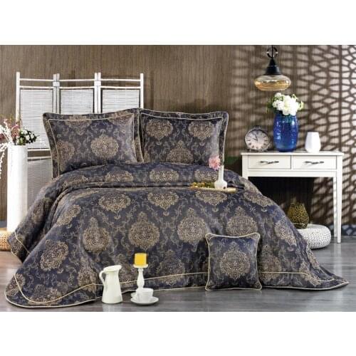 Fortress Double Bed Cover Set Navy Blue