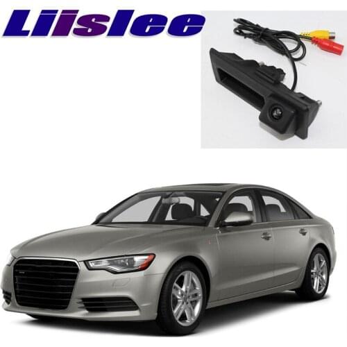 LiandLee Car Trunk Handle Rear View Reversing Parking Camera For Audi A6 C4 4G Sedan 2011~2018