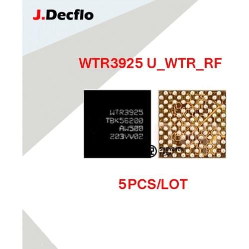 JDecflo 5Pcs/Lot IF IC WTR3925 U_WTR_RF Intermediate Frequency For iPhone 6S 6SP 7 7P XCVR0_RF RF Transceiver IC BGA Chipset