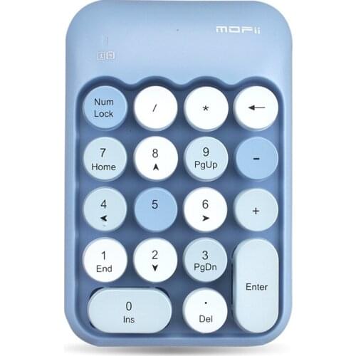 Mini 2.4G Wireless Keyboard Lovely 18 Keys Numeric Keypad for Laptop Computer Digital Keyboard for PC Accounting Keyboard