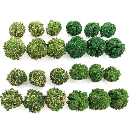 Model Tree Miniature Green Trees Railway Road Landscape Park House Layout Simulation Bush Tree Scene Sand Table Building Kits