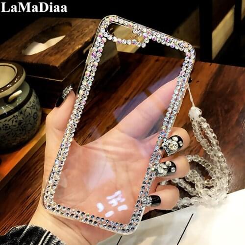 Fashion Glitter Bling Rhinestone Crystal Soft Back Case For Xiaomi Redmi 5 6 4X 5A 6A 8A Note4 5 6 7 8 Pro Note 4X 5A Phone Case