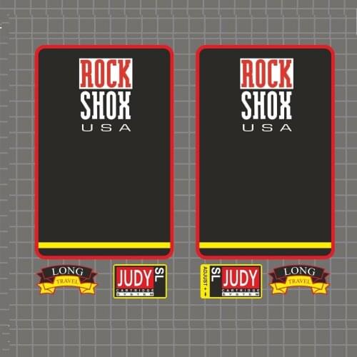 Rock Shox Judy SL 1997 Forks Decals Stickers Graphic Set Vinyl Logo Adhesive Cycling Decals
