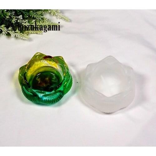 New Silicone Mold Dried Flower Resin Decorative Craft DIY Lotus Candle Holder Storage Box Mold Epoxy Resin Molds For Jewelry