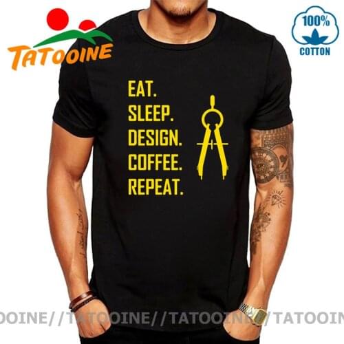 Tatooine New Arrival Brand-Clothing Eat Sleep Design Repeat Funny Architect Architecture T Shirts Evolution Of Architect T-shirt