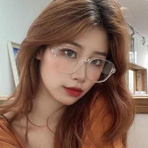 Oversize Gaming Eyeglasses Women Vintage Square Frame Optical Eyewear Anti Blue Blocking Lunette Plain Glasses Oculos feminino