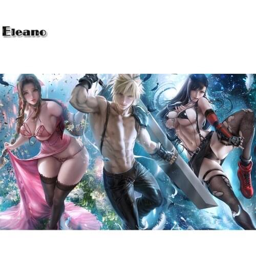 Custom Print Anmie Claude Tifa Alice Sexy Girl Art Poster Wall Art Canvas Painting 16x24 24x36 Inch Bedroom Home Decor Picture