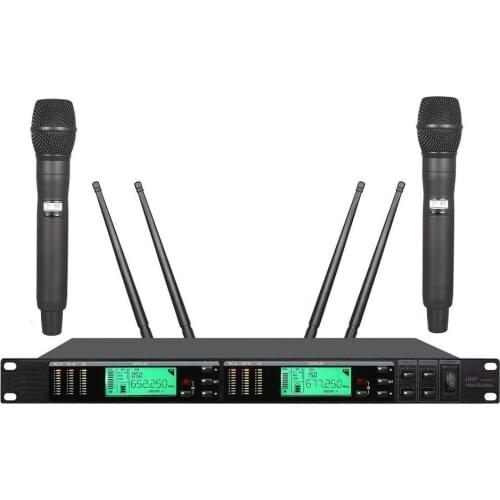 Bolymic True Diversity Professional UHF Dual-Channel Wireless Microphone Karaoke System UR24D Wireless 2 Handheld Church Outdoor