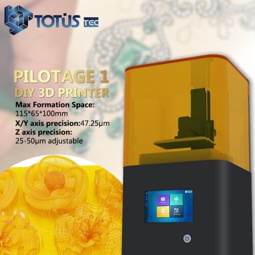 Printing Size 115X65X100mm Desktop DLP LCD 3d printer with high quality printing results for jewelry Crowns Surgical Guides