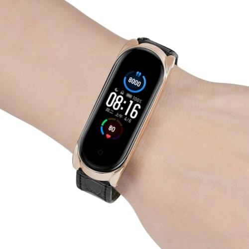 Watch Band Leather Straps 10-24mm Watch Accessories High Quality Brown Colors Watchbands for Xiaomi Smart Bracelet 5/5 NFC