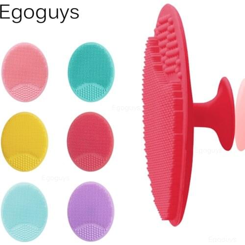1PC Silicone Cleaning Brush Facial Brushes Baby Bath Massage Pad Face Skin Cleaner Pore Deep Cleansing Brushes Shower Scrub Tool