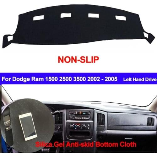 Silicone Non-Slip Car Dashboard Cover For Dodge Ram 1500 2500 3500 2002 2003 2004 2005 LHD Dash Mat Pad Carpet Cushion SunShade