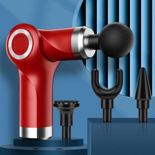 New Folding And Portable Massage Gun Fascia Gun Sport Therapy Muscle Massager Body Relaxation Pain Relief Slimming Massager Hot