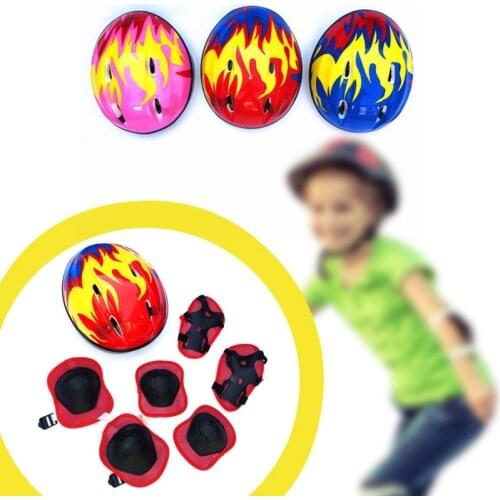 Sports Bike Helmet Wholesale Children Riding Balance Kids Balance Bike Helmet Protective Clothing Suit 7 Pieces Equipment