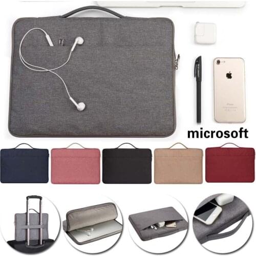 Tablet Bag for Microsoft Laptop 1/2/3 /Surface Pro 2/3/4/6/7/X Book 1/2 Breathable Carrying Business Handbag