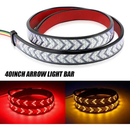 1/1.5 Meter Truck Tailgate LED Strip DRL Running Light Car LED Pickup Arrow Brake Turn Signal 12V Car-Styling Flexible Universal