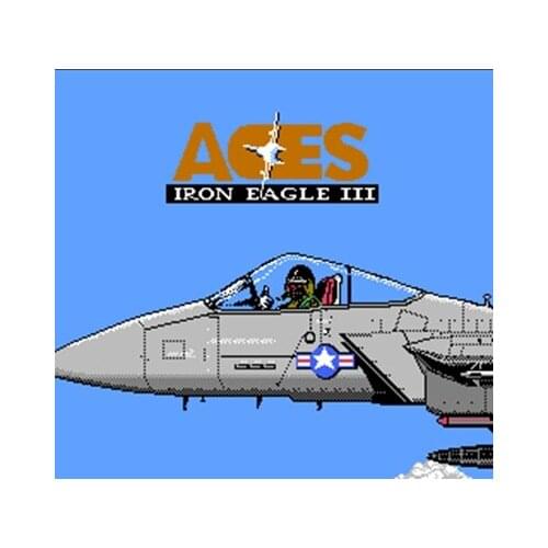 Aces - Iron Eagle 3 Region Free 8 Bit Game Card For 72 Pin Video Game Player