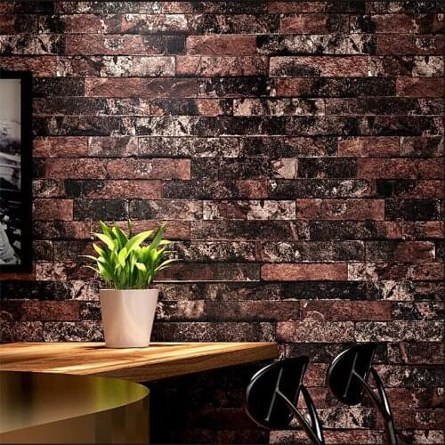 Wellyu Vintage brick wallpaper imitation 3d antique marble coffee restaurant background wall stone wallpaper papel de parede