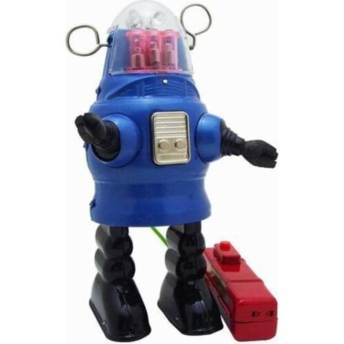 Vintage Clockwork Wind Up Robot toys Photography Children Kids Adult Robot Tin Toys Classic Toy Christmas Gift