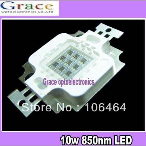 High Quality infrared 10W IR 850nm Infra-red High Power LED Diodes Chip bulb Lamp New