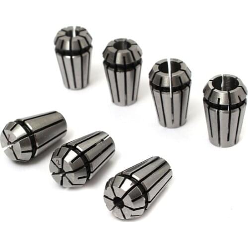 High Quanlity 7pcs/Set ER11 1-7mm Spring Collet Set Chuck Collet for CNC Milling Lathe Tool