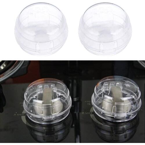 5pcs/pack Baby Safety Transparent Stove Knob Cover Protective Removable Gas Cooker Home Oven Locking Care Kitchen Toddler