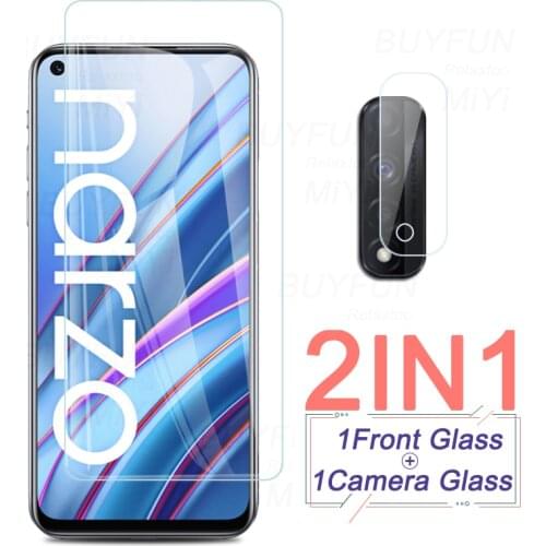 Realmi narzo30 4g glass protective camera protector for realme narzo 30 4g 2021 glass safety screen protect film rmx2156 6.5inch