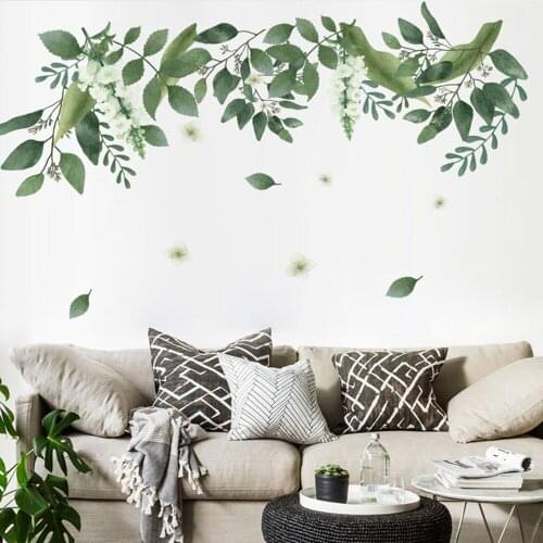 PVC Wall sticker Green Moisture-proof Removable Self Adhesive Decoration