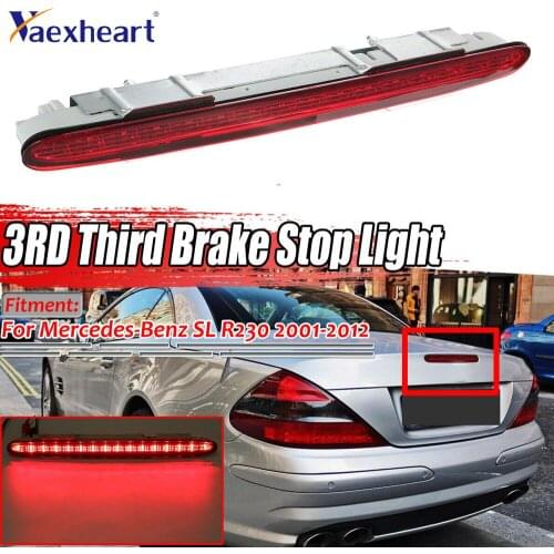 3rd Brake Light High Mount Stop LED Light For Mercedes Benz SL-Class R230 2001-2012 Rear Brake Light Waterproof Replacement