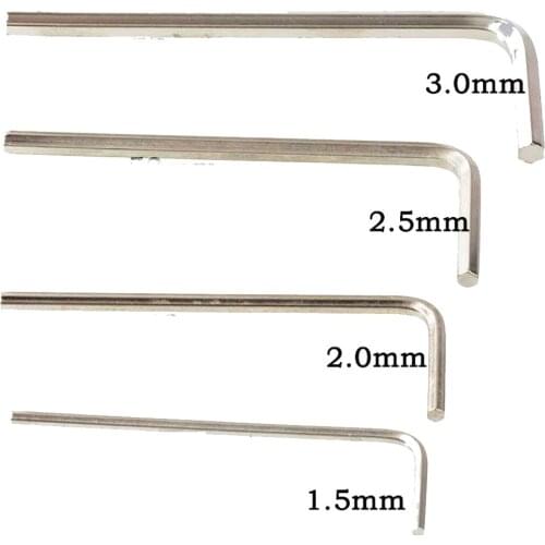 4pcs L Shaped Hex Key 1.5mm to 3mm Hexagon Key Wrench Home hot Repairing Tools for RC Model Car