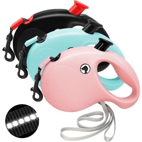 5m Automatic Retractable Dog Leash Extending Pet Puppy Traction Rope Walking Lead Belt For Small Medium Dogs Cats Pet Supplies