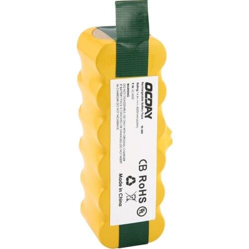 14.4V Ni-MH Vacuum Cleaner Rechargeable Battery Pack Suitable for Irobot Roomba Vacuum Cleaner Parts 3800/4500/4800/6000/8000mAh