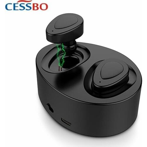 Bluetooth TWS True Wireless Earbuds In-ear IPX5 Waterproof 4H Playtime Noise Cancelling 3D Stereo Deep Bass in-Ear Headset