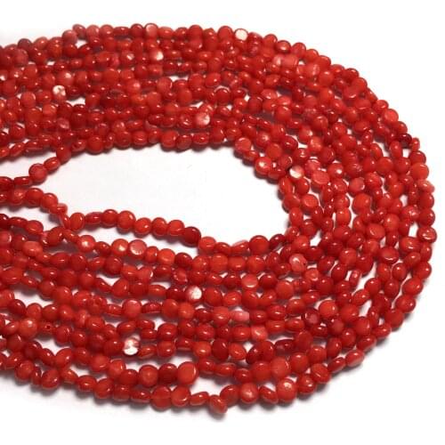 Natural Coral Beads 2x4mm Loose Beads Isolation Beads for Jewelry Making DIY for Bracelet Necklace Accessorie