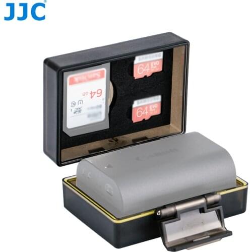 JJC Camera Battery Case Memory Card Case Box for SD MSD Card for Canon LP-E17 LP-E10 LP-E8 LP-E6 Nikon EN-EL20 EN-EL19 EN-EL15