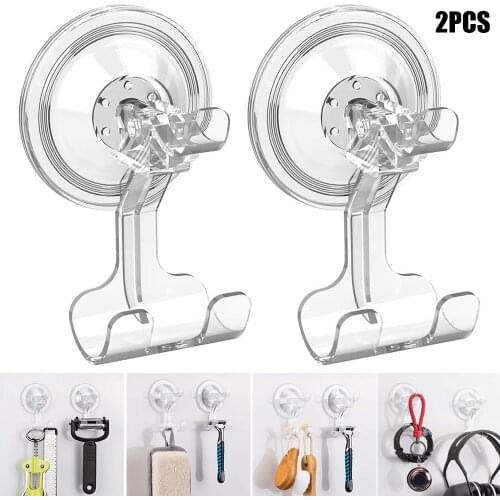 Hot Shower Suction Hook Suction Hooks Removable and Reusable Razor Hook for Shower Waterproof Powerful Vacuum Suction Cup SS