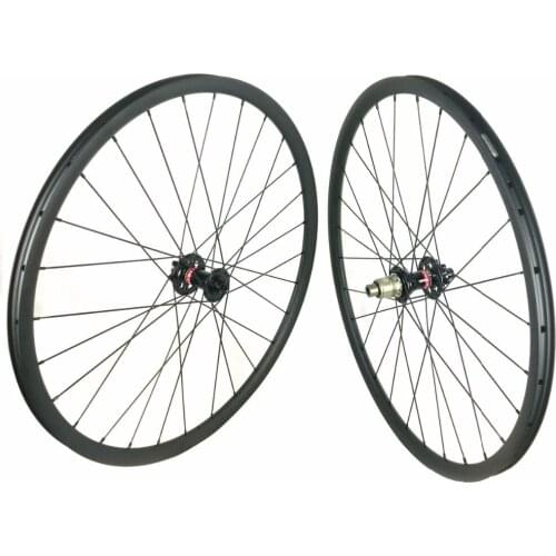 Light Weight 29ER Mtb Carbon Fiber Wheelset 24mm Width 650B XC Mountain Bike Wheels Cross Country