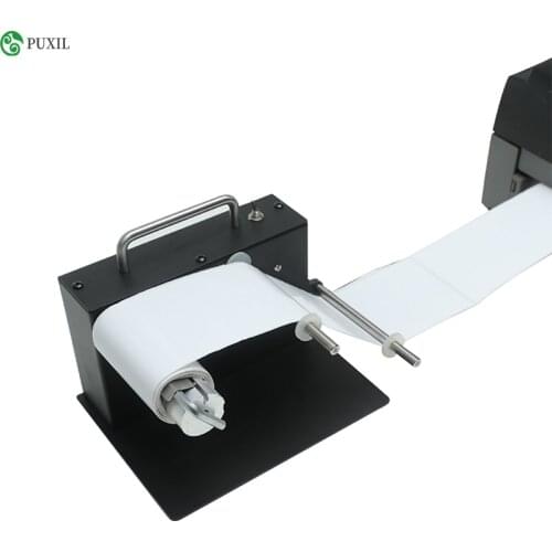 Label recycling machine for barcode printer, fully automatic rewinder, label rewinder