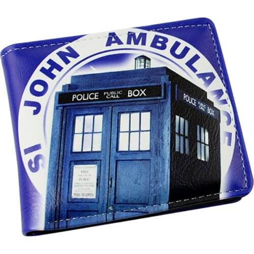 Multilayer colorful PU short wallet Doctor Who Type C
