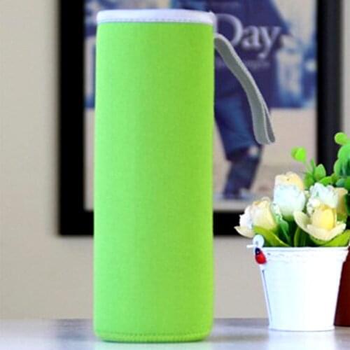 Soft Neoprene Water Bottle Cover Bag Sport Camping Hike Running Water Vacuum cup 360ml 550ml Bottle bag
