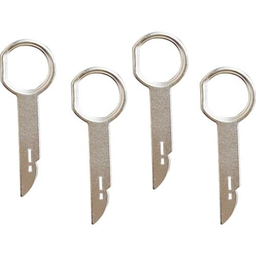 Hand Tool Set 4pcs Car Stereo Radio Removal Remove Tool 4 Keys For Audi For Ford For Volkswagen Car Accessories