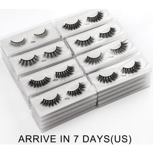 Mink Lashes Wholesale 4/10/30/50/100 Pcs 3D Mink Eyelashes Natural False Eyelashes Wispy Lashes Makeup Fluffy Lashes In Bulk