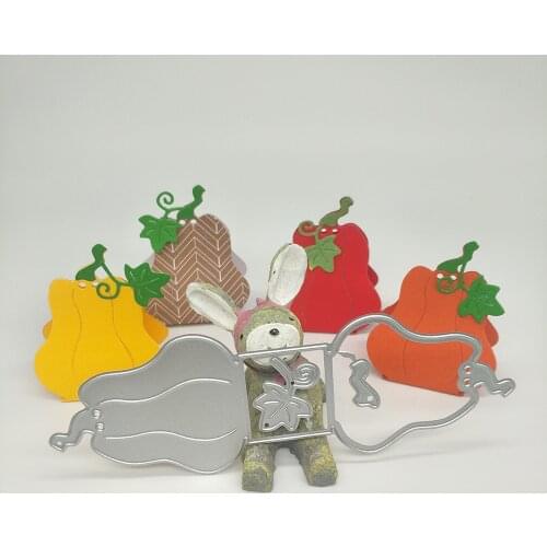 New 3D pumpkin chocolate box metal cutting mold for scrapbooking engraving stamp paper card photo album decoration