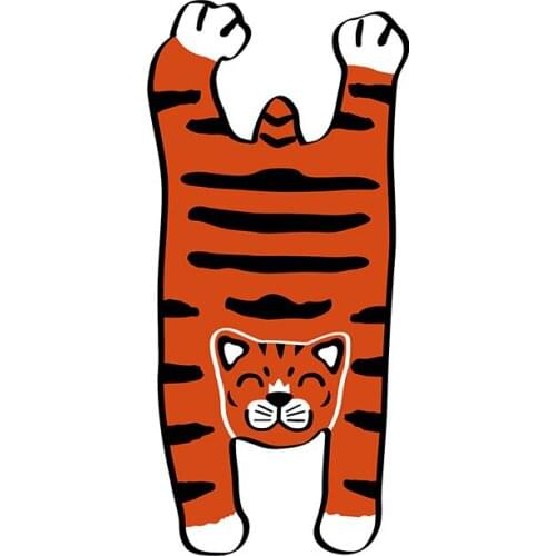 New Animal Tiger Printed Rug Non-Slip Muti-fuction Leopard lion shape soft touch area rug for Home Living room Door Mat Bath Mat